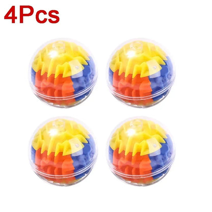 3D Maze Magic Cube Six-sided Transparent Puzzle Speed Cube Rolling Ball Magic Cubes Maze Toys For Children Stress Reliever Toys