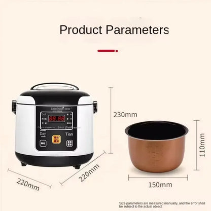 2L Electric Mini Rice Cooker MultiCooker Portable Car Rice Cooker 12V 24V Cooking Machine For Car and Truck