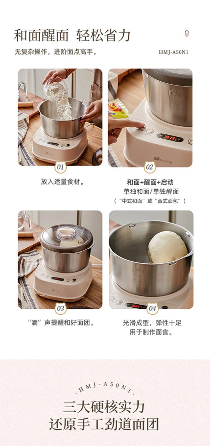 5L Electric Dough Mixer Household Timing Dough Kneading Machine Stand Mixer Microcomputer Control Flour Fermentation Mixer