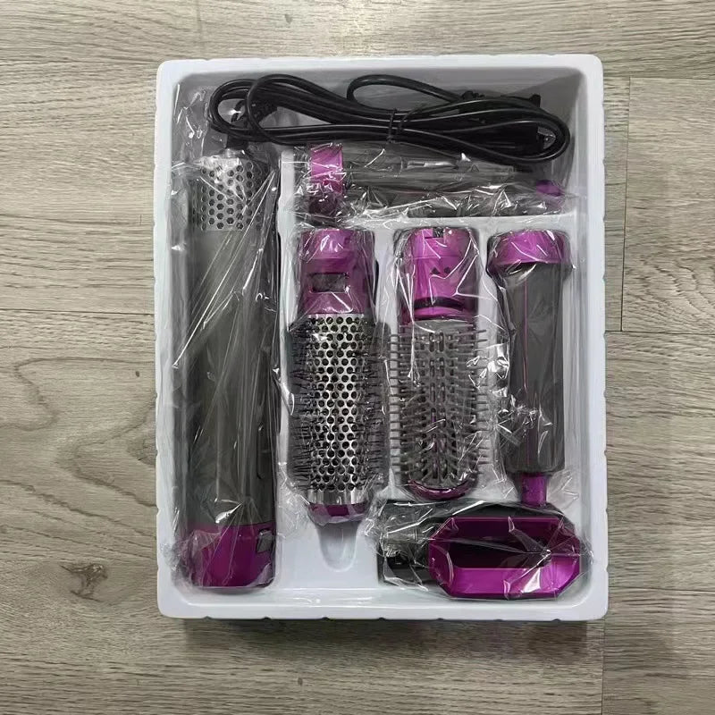 Automatic Curling Iron Five-in-One Hair Styling Comb Home Use Difficult To Blow Dryer Hairdressing Multifunctional Comb