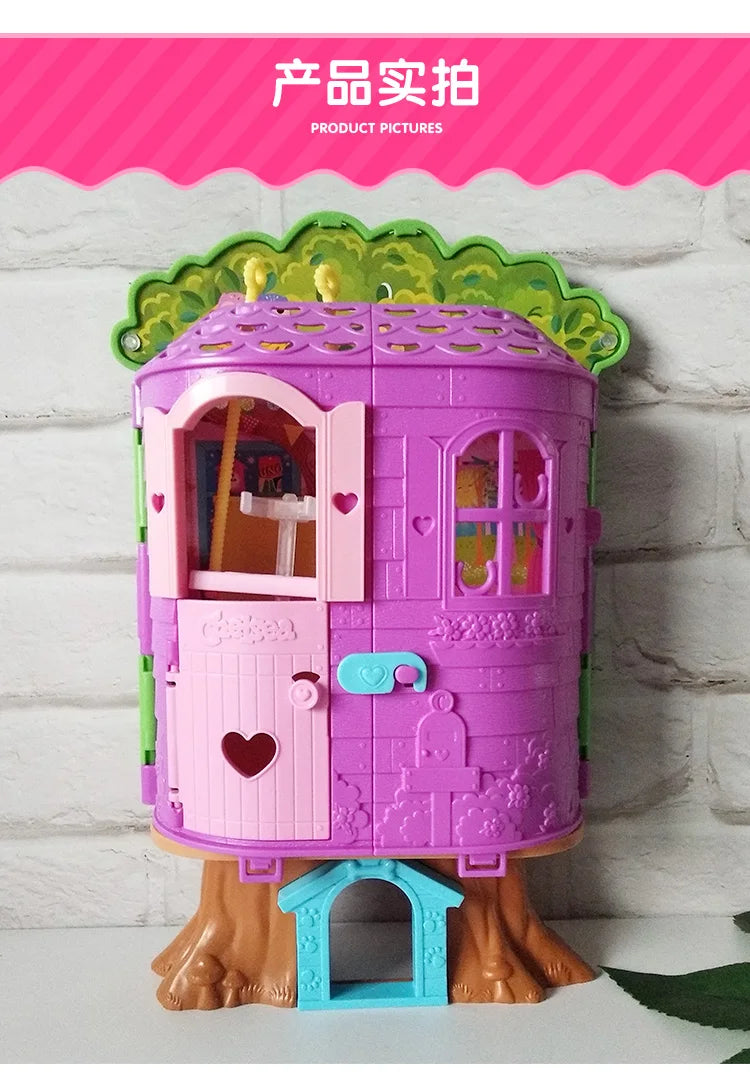 100% Original Mini Barbie Chelsea Doll Tree House with Accessories Kids Dolls Girls Barbies Children Toys Doll House for Girls