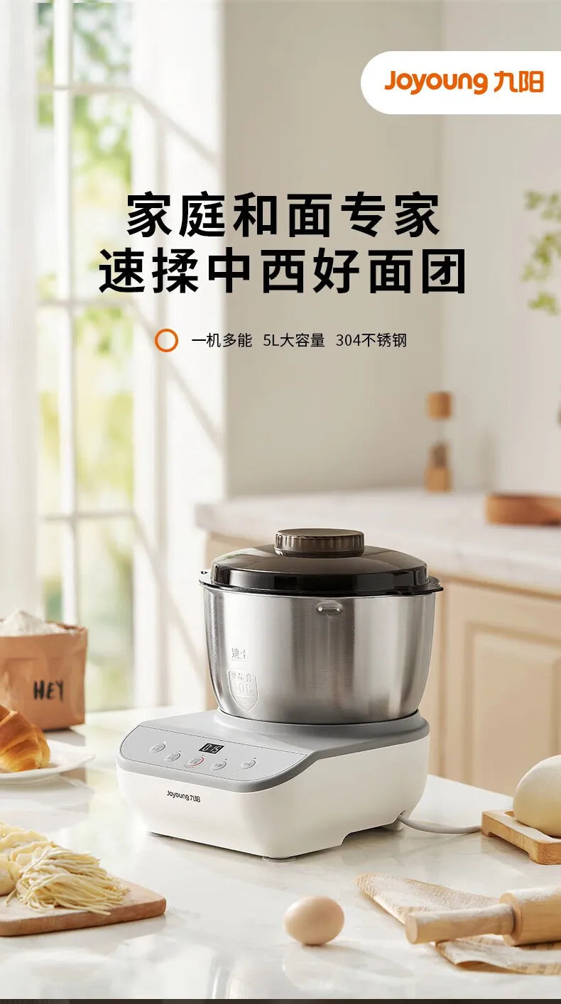 Electric Dough Mixer Intelligent Timing Dough Kneading Machine Food Grade 304 Stainless Steel Food Mixer Automatic Stand Mixer