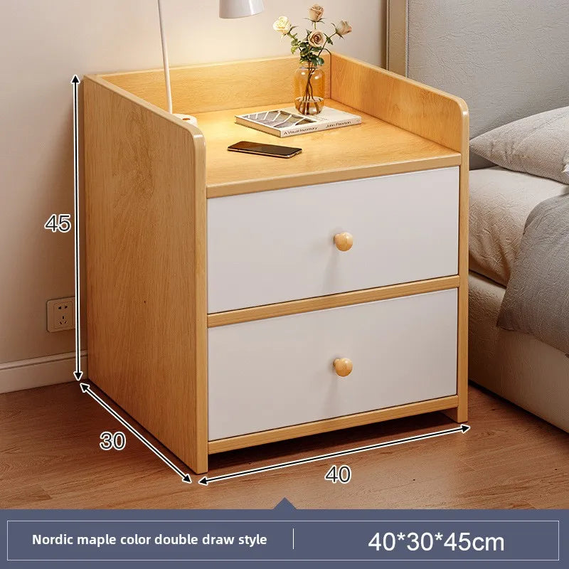 Bedside Table Simple Modern Simple Small Household Storage 협탁Small Cabinet Locker Rack Bedroom Furniture Rental Room Nightstands