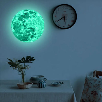 5-30cm Luminous Moon Sticker PVC Waterproof Green Blue Glowing Sticker Home Glow in The Dark Wall Decoration Stickers 여자 알몸 오나홀