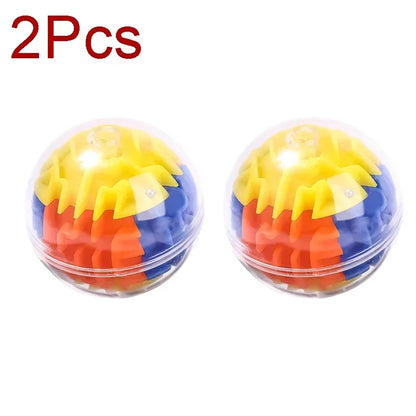 3D Maze Magic Cube Six-sided Transparent Puzzle Speed Cube Rolling Ball Magic Cubes Maze Toys For Children Stress Reliever Toys