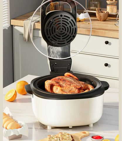 220V Kitchen Technology Air Fryer Home Integrated Fryer  Light Fat Low Oil Frying Multifunction Electric Oven Visual