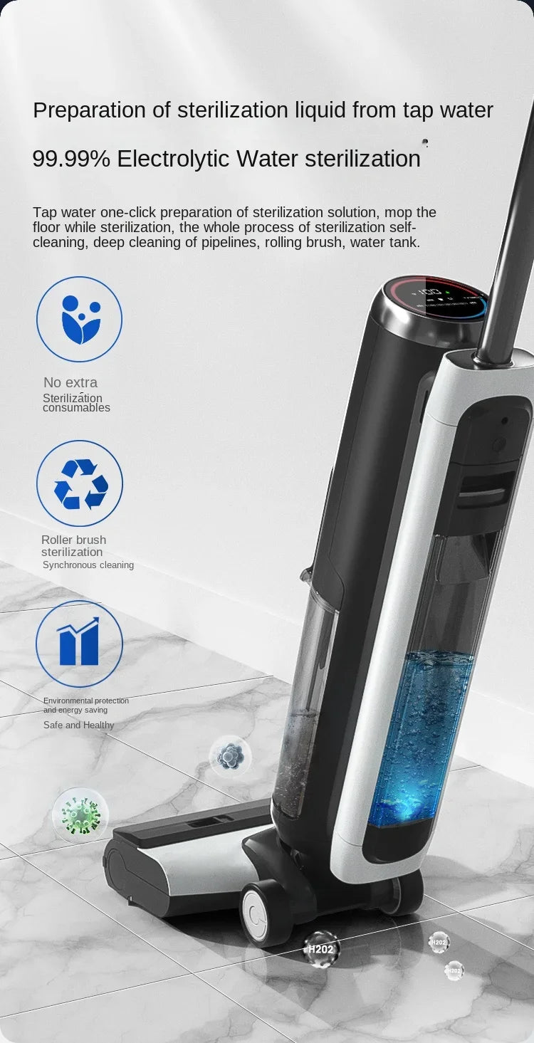 Tineco Fuwan 2.0LED Floor washer Household appliances Antibacterial edge suction mop All-in-one cleaner automatic mop