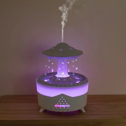 Rain Cloud Night Light humidifier with raining water drop sound and 7 color led light essential oil diffuser aromatherapy