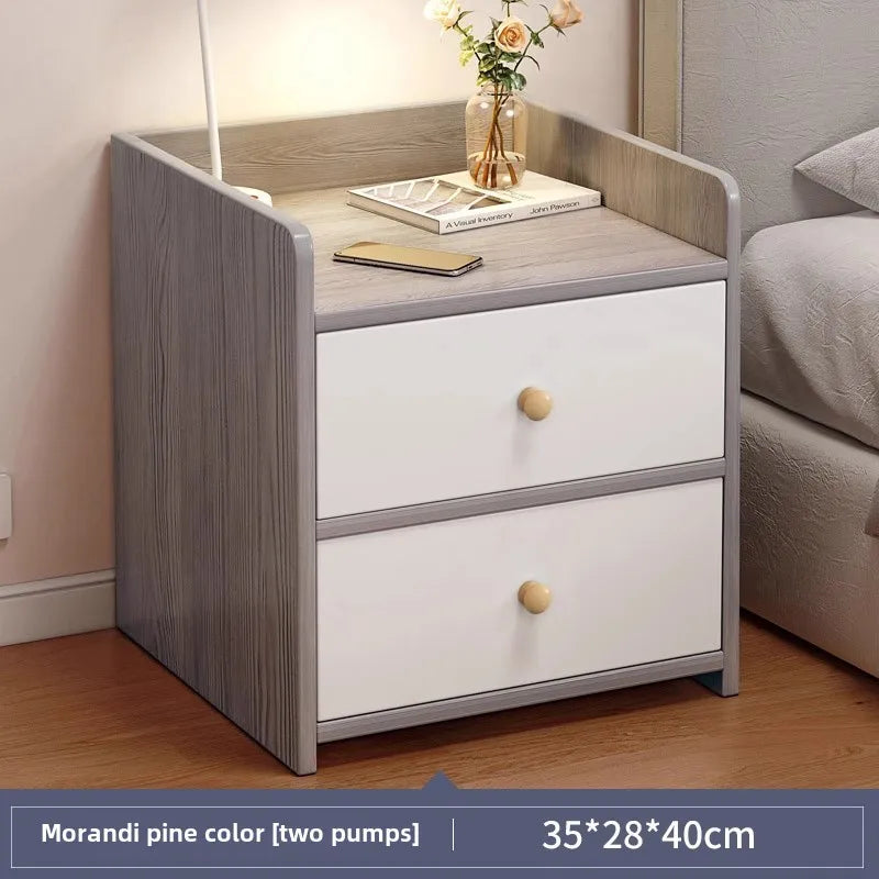 Bedside Table Simple Modern Simple Small Household Storage 협탁Small Cabinet Locker Rack Bedroom Furniture Rental Room Nightstands