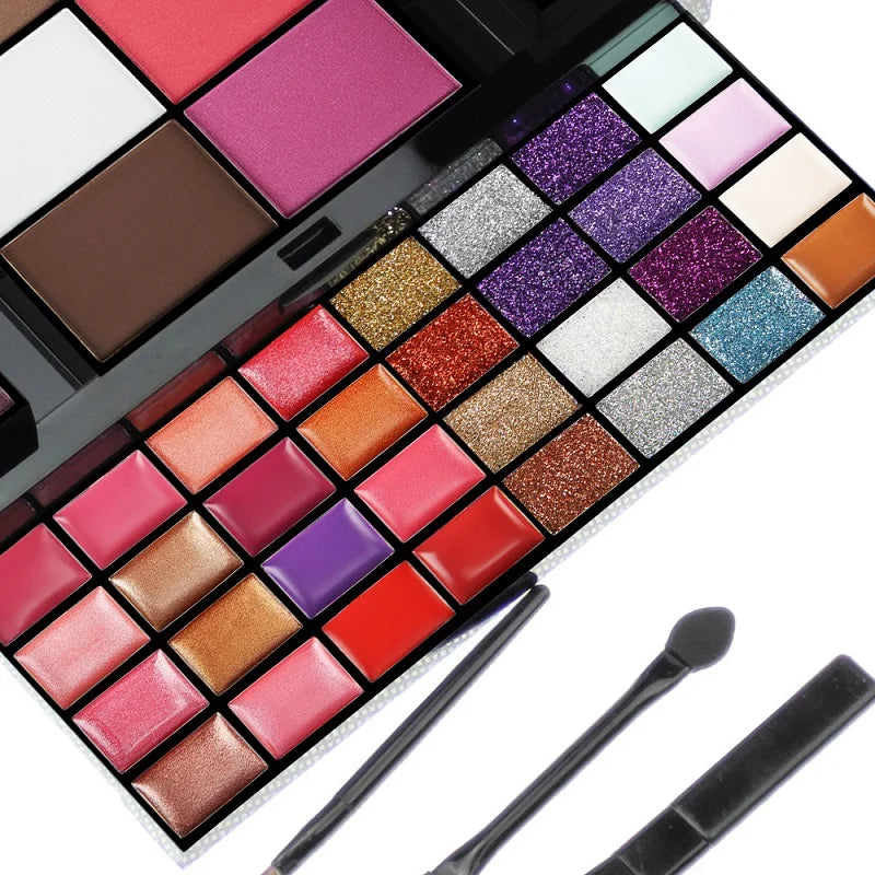 40/74/78 Colors Glitter Eyeshadow Palette Matte Waterproof Long Lasting Pressed Powder Cosmetics Kit  Fashion Women MakeUp Tools