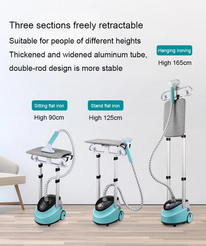 Electric Garment Steamer 10 Gears Adjustable Handheld Flat Steam Ironing Machine Generator Hanging Vertical Clothes Clean Brush