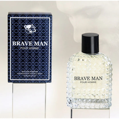 Brave Man For Perfume Charming Cologne Long-lasting Fragrance Tender Woody Scent Leather Notes Oriental Note Eau De Parfum 100ml