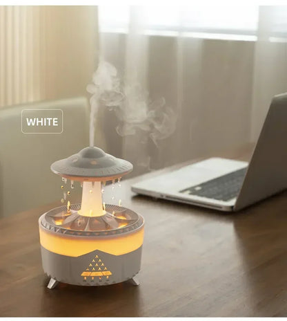 Rain Cloud Night Light humidifier with raining water drop sound and 7 color led light essential oil diffuser aromatherapy