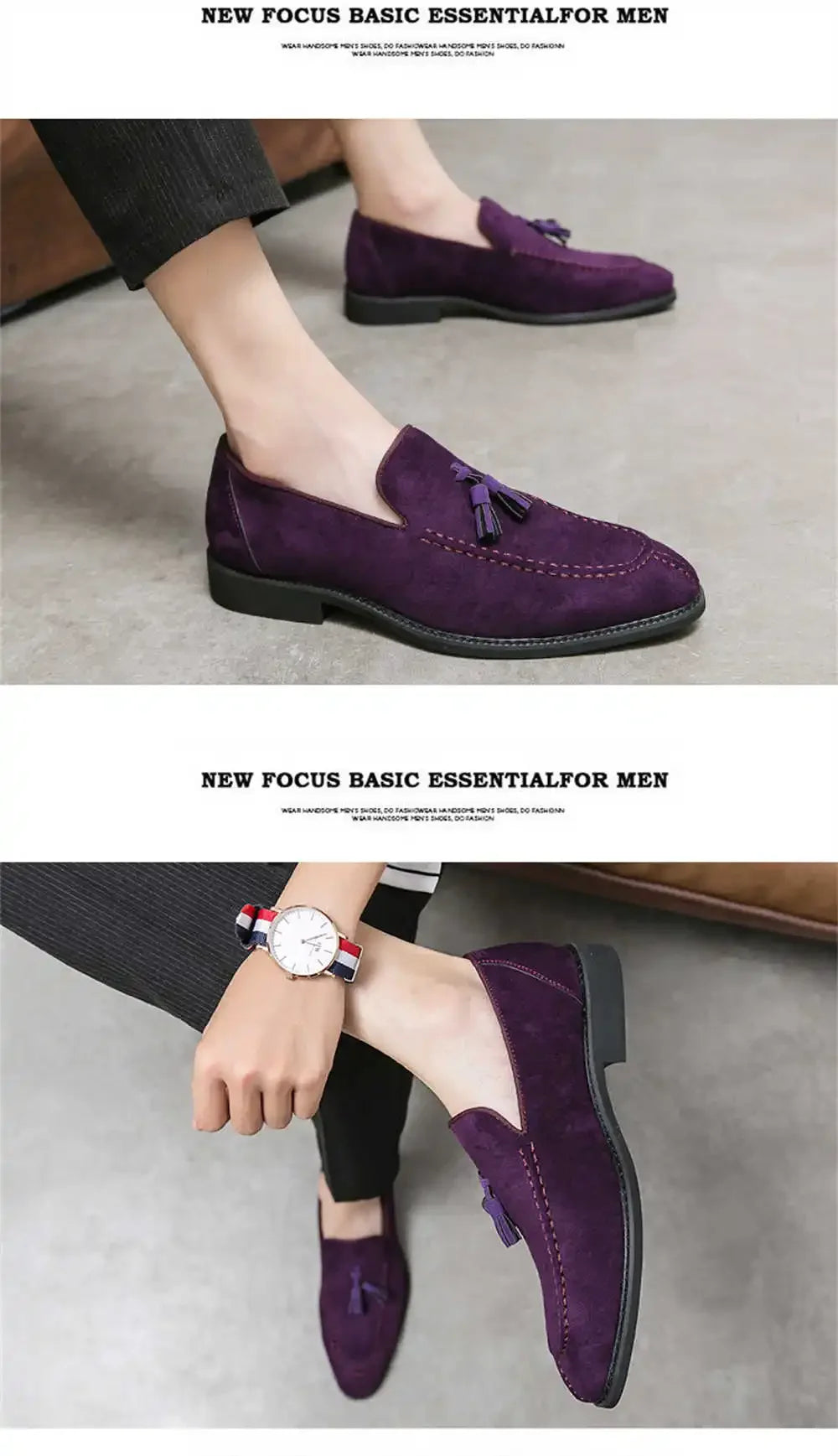 Slip-on Plus Size Loafers Shoes For Men Dress Boot Boot Elegant Casual Shoes Sneakers Sports Loafter Collection