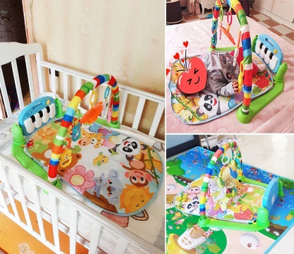 Baby Activity Gym Rack Early Education 0-36 Months Toy Gifts Musical Newborn Piano Keyboard Crawling Blanket Pedal Play Mat