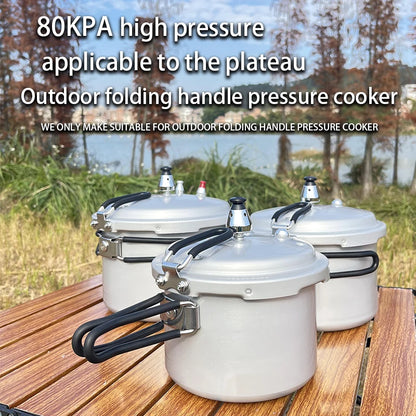 Portable Folding Handle Pressure Cooker 2.2L/3.2L/4.5L Suitable For Outdoor Camping Hiking Climbing High Altitude Fast Cooking