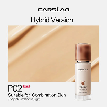 CARSLAN Long-lasting Moisture Matte Liquid Face Foundation Full Coverage Concealer Whitening Oil Control Face Base Makeup