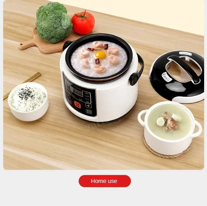 2L Electric Mini Rice Cooker MultiCooker Portable Car Rice Cooker 12V 24V Cooking Machine For Car and Truck