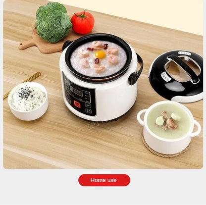 2L Electric Mini Rice Cooker MultiCooker Portable Car Rice Cooker 12V 24V Cooking Machine For Car and Truck