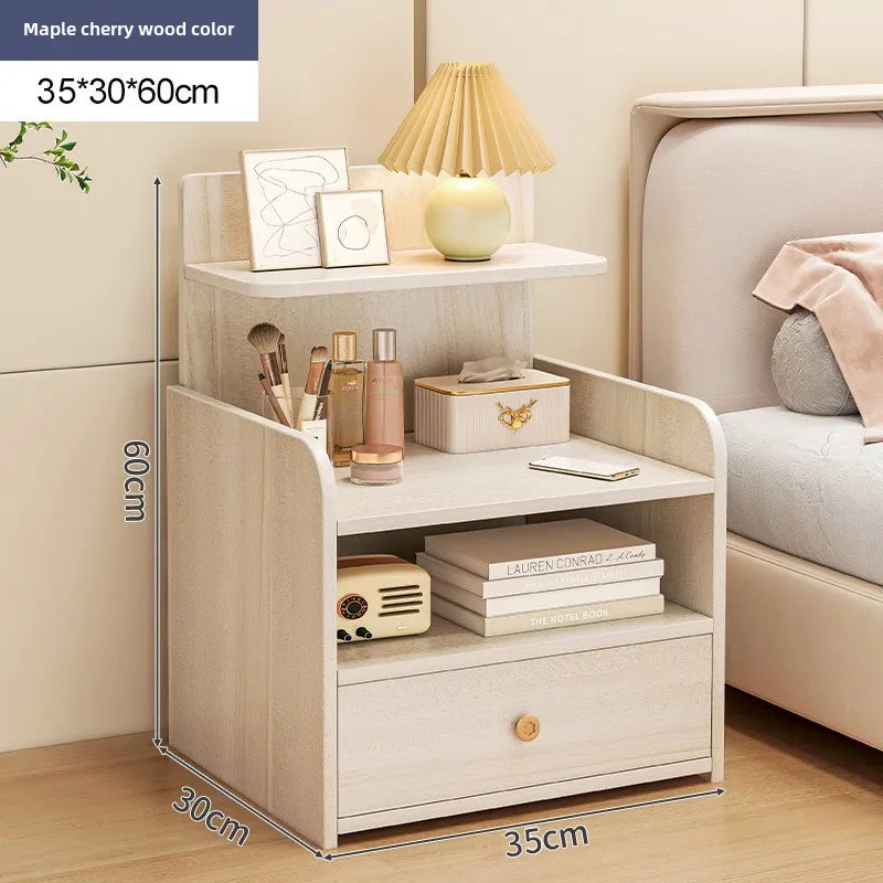 Bedside Table Simple Modern Simple Small Household Storage 협탁Small Cabinet Locker Rack Bedroom Furniture Rental Room Nightstands