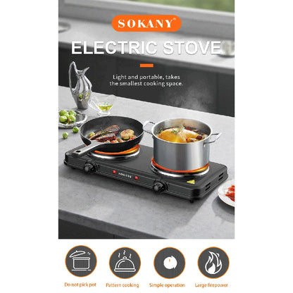 2000W Multi functional Home Kitchen Dual pot Electric Stove Portable Kitchen Durable  cast iron hotplate  induction cookers