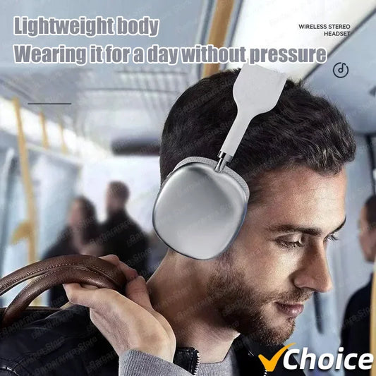 P9 Pro Air Max 5.1 Wireless Bluetooth Headphones Noise Cancelling Mic Pods Over Ear Sport Gaming Headset for Any Phone