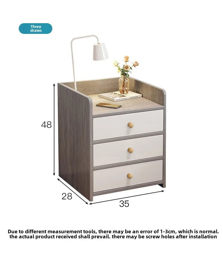 Bedside Table Simple Modern Simple Small Household Storage 협탁Small Cabinet Locker Rack Bedroom Furniture Rental Room Nightstands