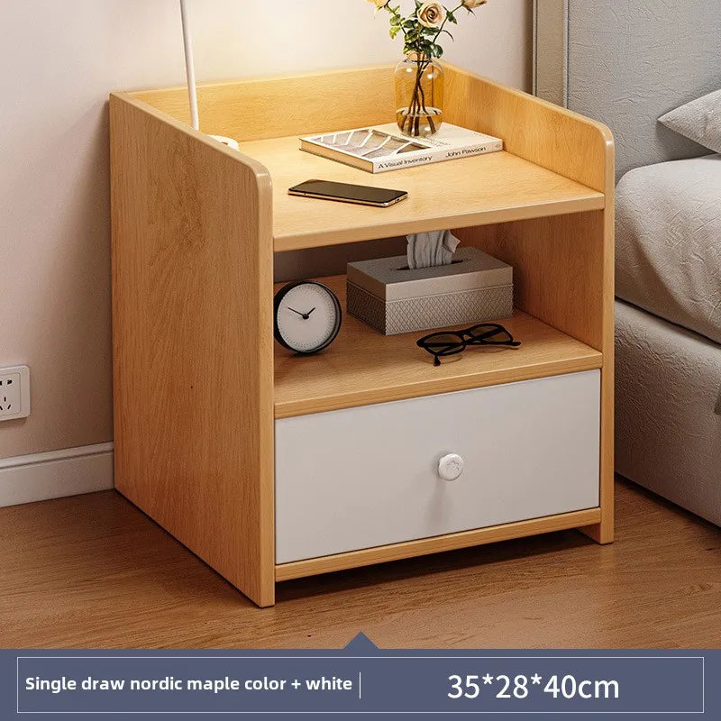 Bedside Table Simple Modern Simple Small Household Storage 협탁Small Cabinet Locker Rack Bedroom Furniture Rental Room Nightstands