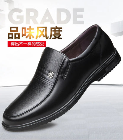 Leather Men Formal Shoes Luxury Brand 2025 Men's Loafers Dress Moccasins Breathable Slip on Black Driving Shoes Plus Size 38-46