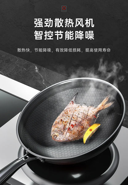 Stainless Steel Induction Cooker Home Commercial 220V 3500W High Power Flat Concave Double-head Stove Kitchen Appliance