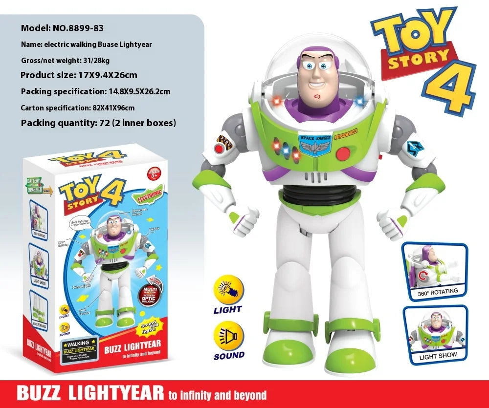 Toy Story Buzz Lightyear Model Toys Pixar Electric Walking Robot Doll Action Figure Toy Birthday Gift Toys Model For Children