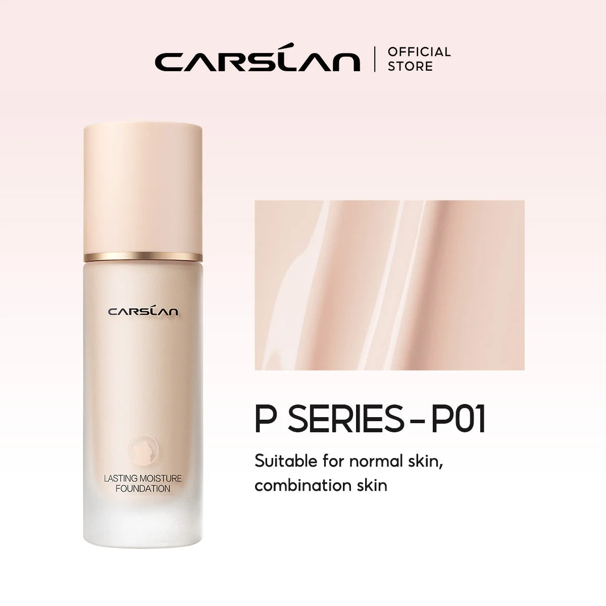 CARSLAN Long-lasting Moisture Matte Liquid Face Foundation Full Coverage Concealer Whitening Oil Control Face Base Makeup