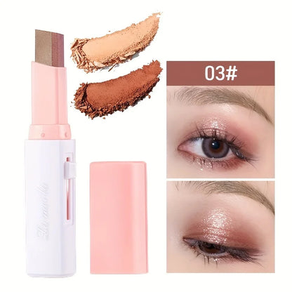 2 In 1 Pearly Highlighter Eyeshadow Stick Makeup Waterproof Long Lasting Glitter Eyeshadow Eyeliner Stick Eyes Makeup Cosmetics