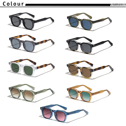 CATERSIDE Retro Punk Men Sunglasses Small Frame Square Personalized Design Sun Glasses Women Travel Party Business Festival Gift