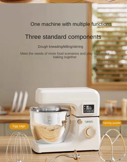 220V Stand Mixer Flour-Mixing Machine Kneading Dough Fermentation Integrated Stirring Noodles Noodles Fresh Milk Machine