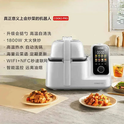 220V Kitchen Robot Cooker Automatic Stir Fry Machine Multi Functional Cooking Robot Kitchen Equipment Robots De Cuisine