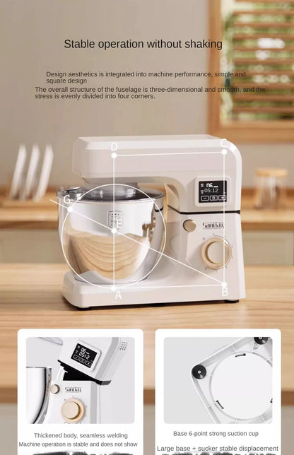 220V Stand Mixer Flour-Mixing Machine Kneading Dough Fermentation Integrated Stirring Noodles Noodles Fresh Milk Machine