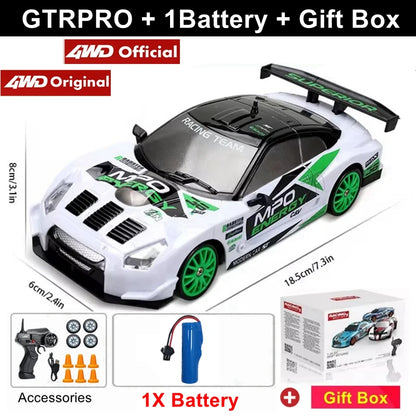 4WD RC Drift Car Remote Control GTRPRO AE86PRO Model 4x4 Racing RTR Radio Truck Vehicle Toy Gift for Boy Girl Children Kid Adult