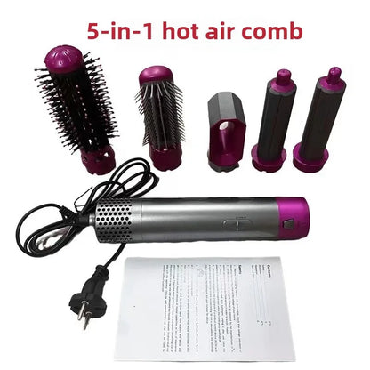 Automatic Curling Iron Five-in-One Hair Styling Comb Home Use Difficult To Blow Dryer Hairdressing Multifunctional Comb