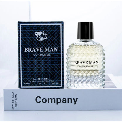 Brave Man For Perfume Charming Cologne Long-lasting Fragrance Tender Woody Scent Leather Notes Oriental Note Eau De Parfum 100ml