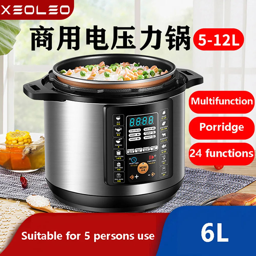 XEOLEO 6L Multifunction Electric Pressure cooker suitable 5 people use Household High pressure pot Rice cooker