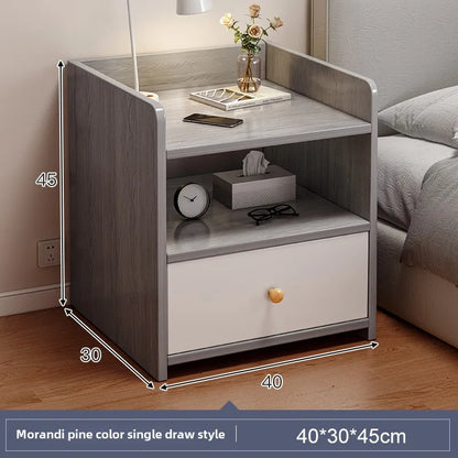 Bedside Table Simple Modern Simple Small Household Storage 협탁Small Cabinet Locker Rack Bedroom Furniture Rental Room Nightstands