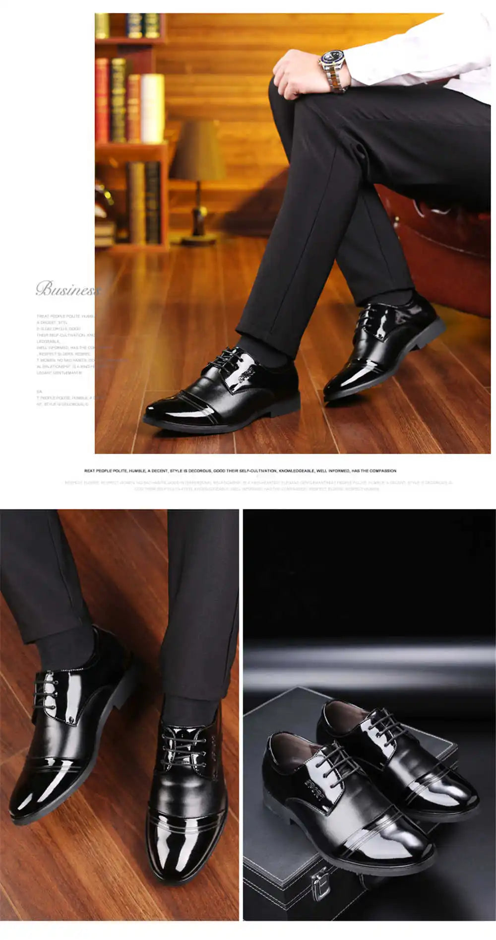 gents patent leather mans Party shoes Slip dress original brand shoes sneakers sports original besket health sepatu