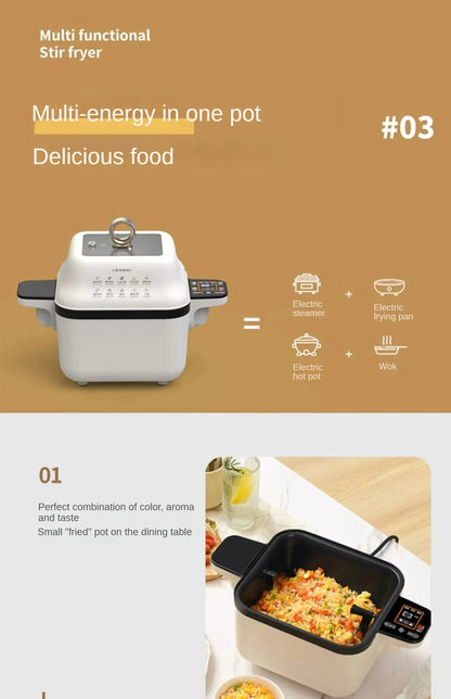 Kitchen Robot Machine 220V Smart Automatic Rotation Stir-frying Smart Frying Robot Mutfak Robotları Robo De Cozinha