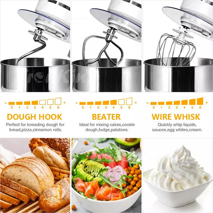 Food Mixer Cordless Mixer 1500W Multifunction Dough Stand Blender Mixer