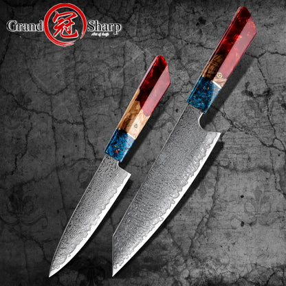 Grandsharp  Chef's Knife 67 Layers vg10 Japanese Damascus Kitchen Knife Kitchen Stainless Steel Tools Gyuto Utility Kiritsuke